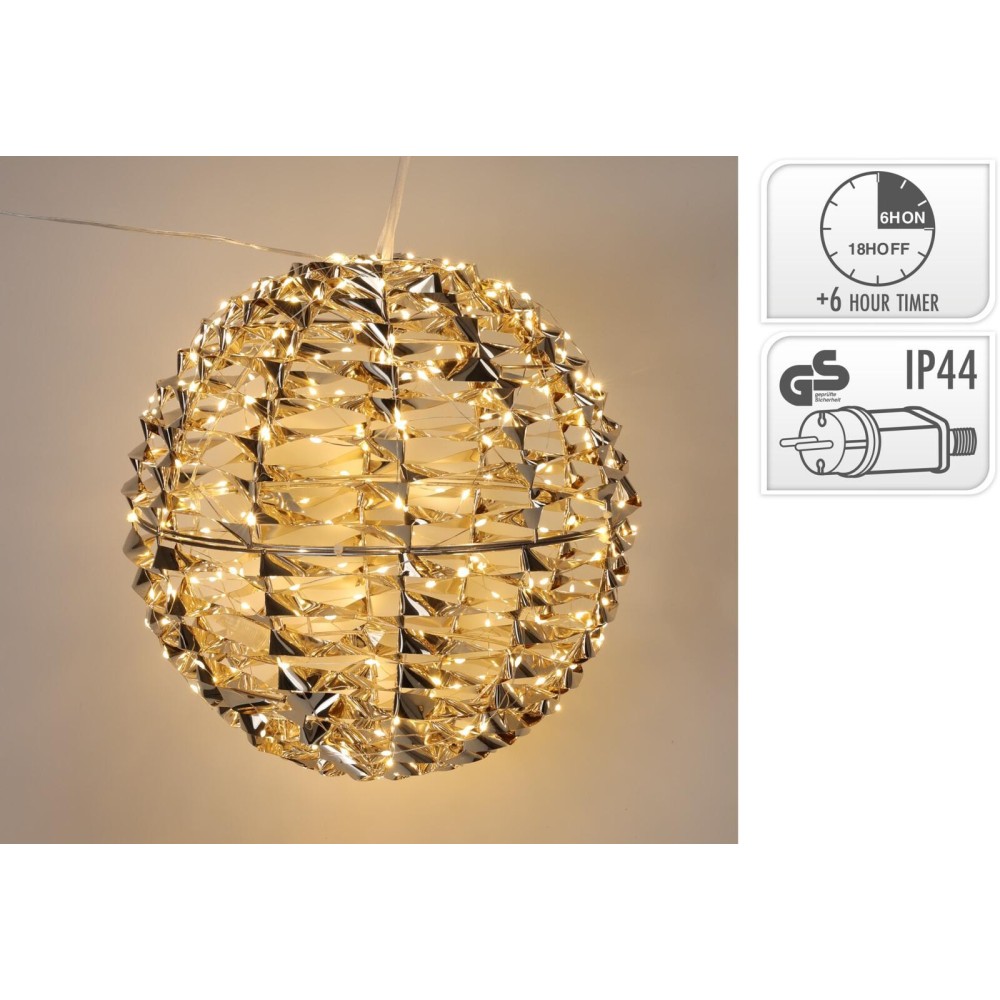 SFERA PET D30 300LED ORO B.CAL